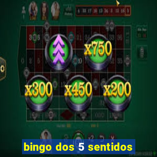 bingo dos 5 sentidos